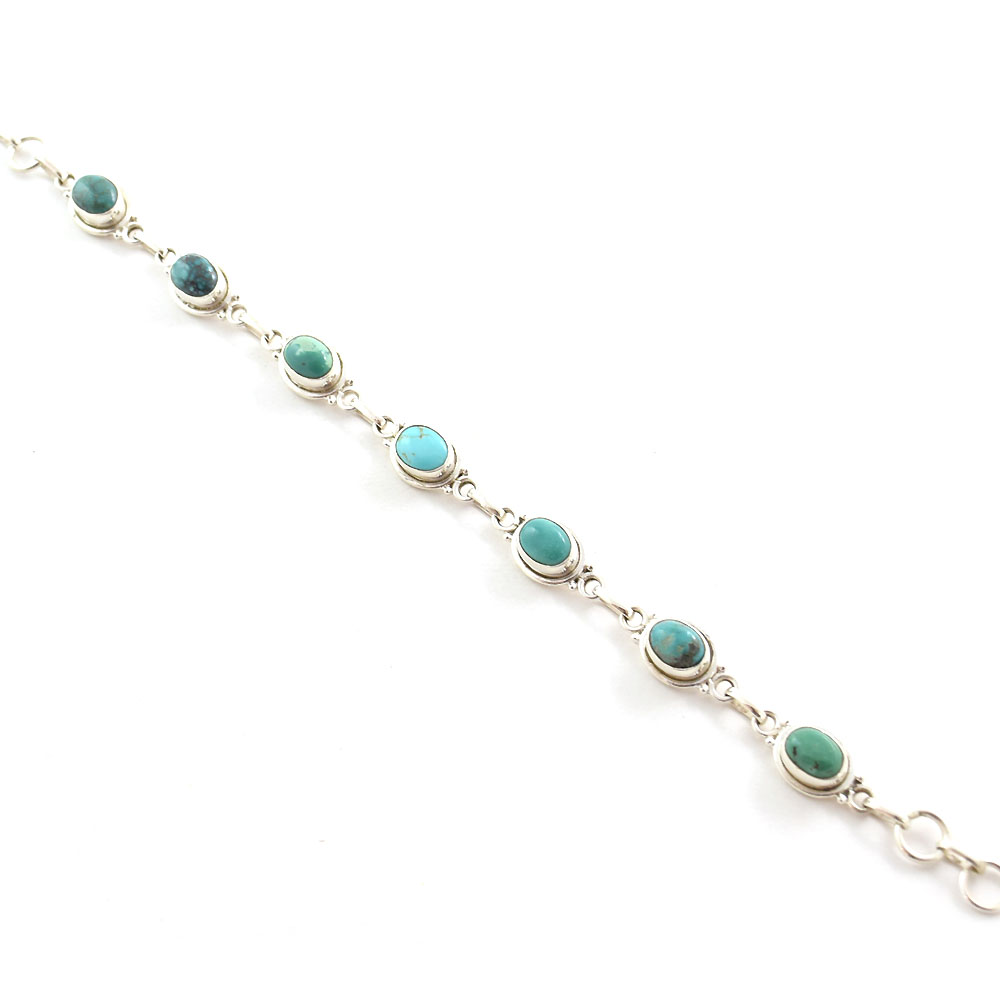 925 Sterling Silver Tibetan Turquoise Cuff Bracelet Exporter