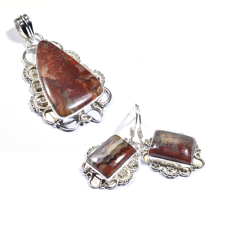 925 sterling silver jewelry wholesale pendant and earrings sets Exporter