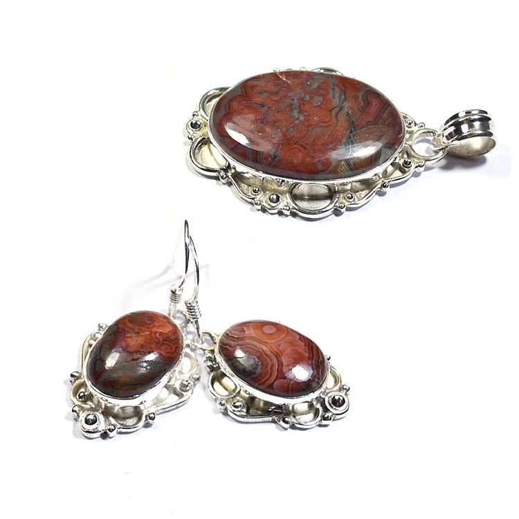 925 sterling silver jewelry wholesale pendant and earrings sets Exporter