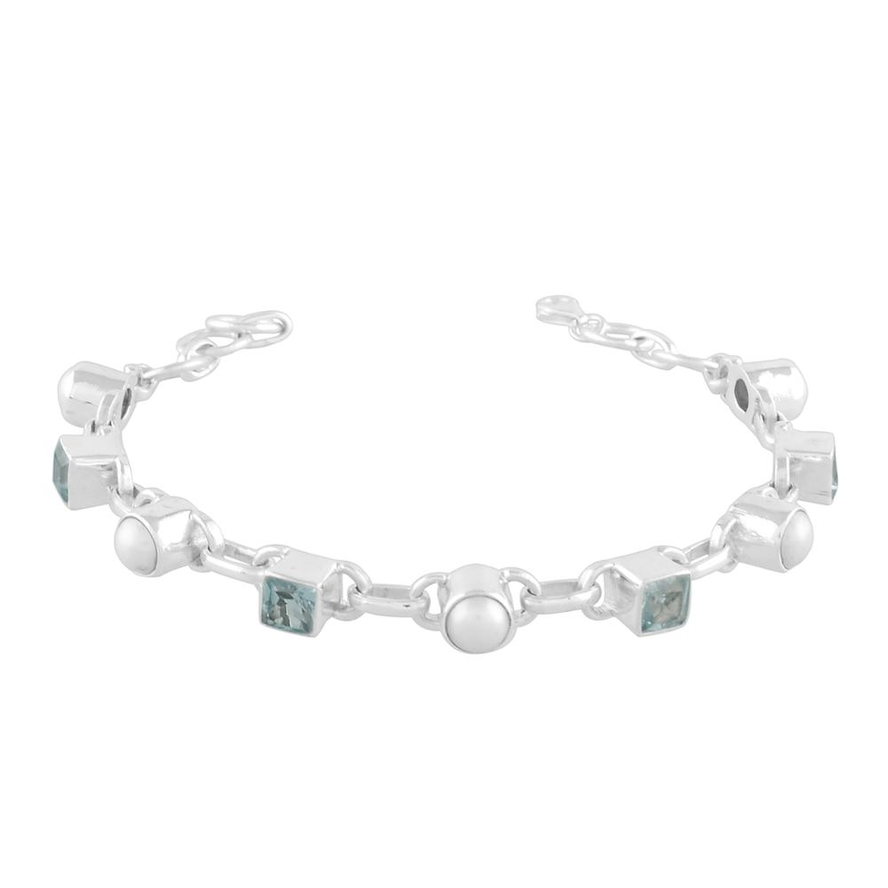 925 Sterling Silver Jewelry Pearls Bracelet Supplier