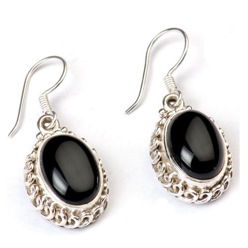 Ebay Sterling Silver Earrings Wholesale Black Color Jewelry Supplier