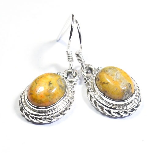 Earrings certified silver red crazy lace agate drop earrings Supplier