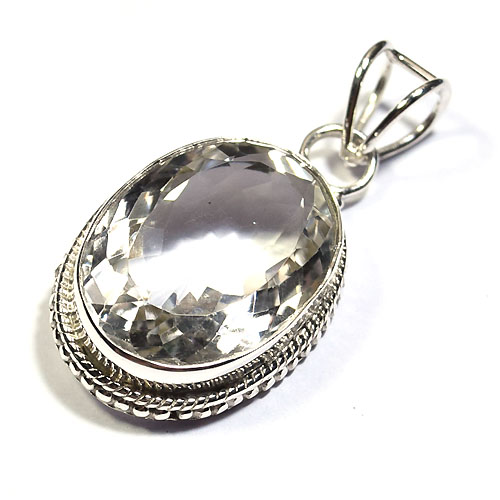 Clear crystal 925 sterling silver trendy fashion pendant Manufacturer