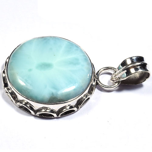Jewelry trends 925 silver larimar pendant Exporter