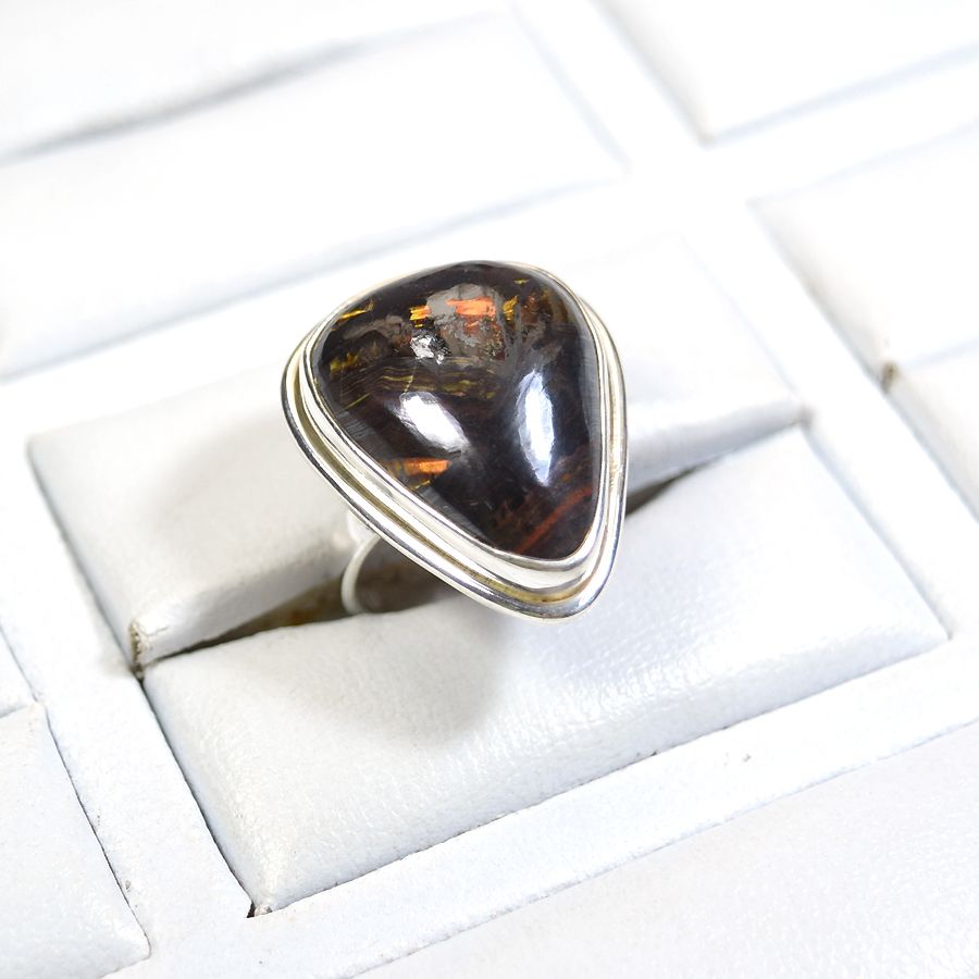 925 Sterling Silver Ring Iron Tiger Gemstone Manufcturer