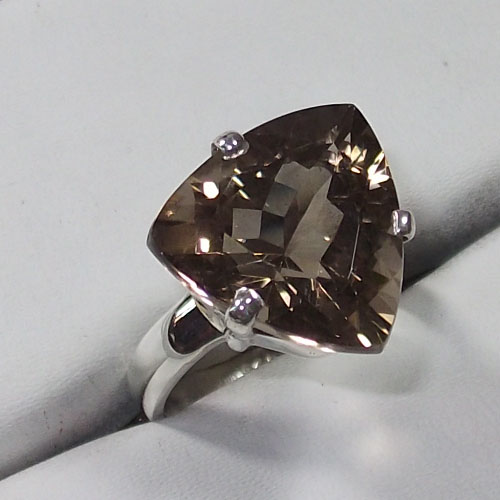 Smoky Quartz Sterling Silver ring Supplier