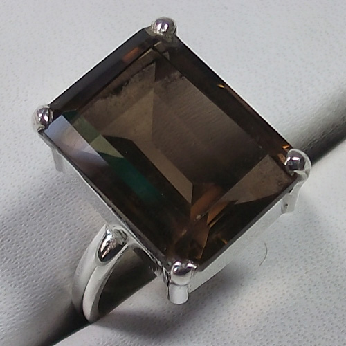Smoky Quartz Sterling Silver ring Supplier