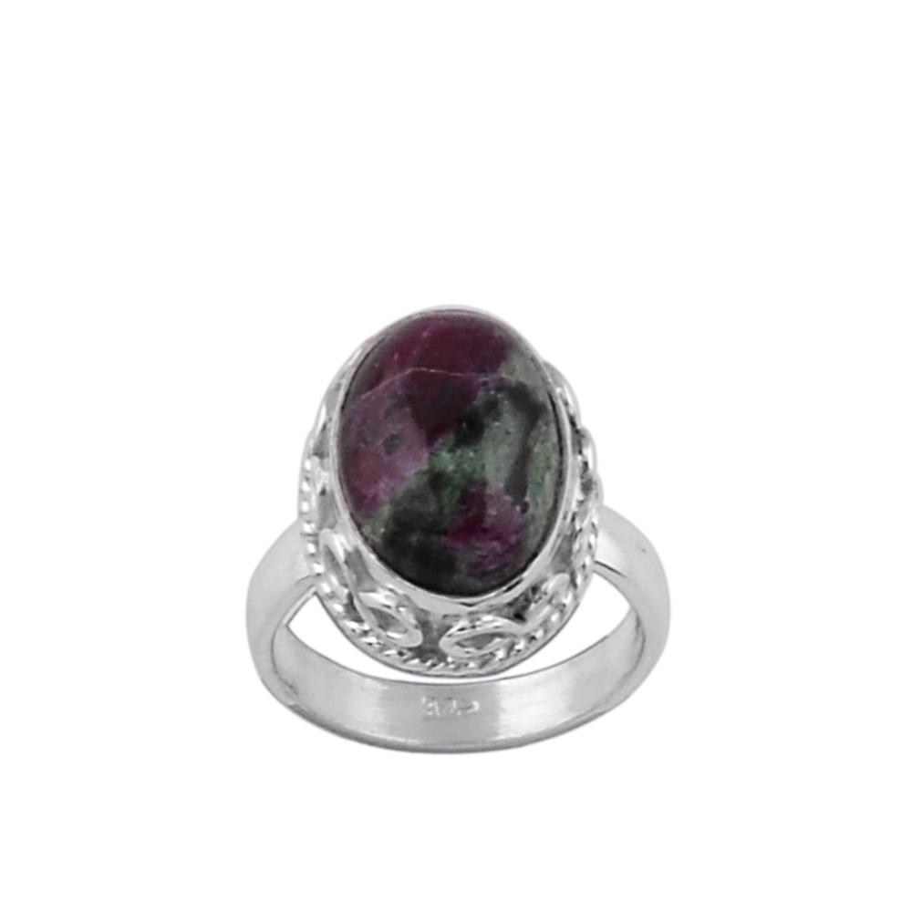 Ruby Zoisite Sterling Silver Jewelry  rings Supplier