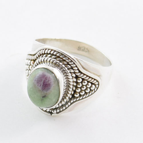 Ruby Zoisite Sterling Silver Jewelry  rings Supplier