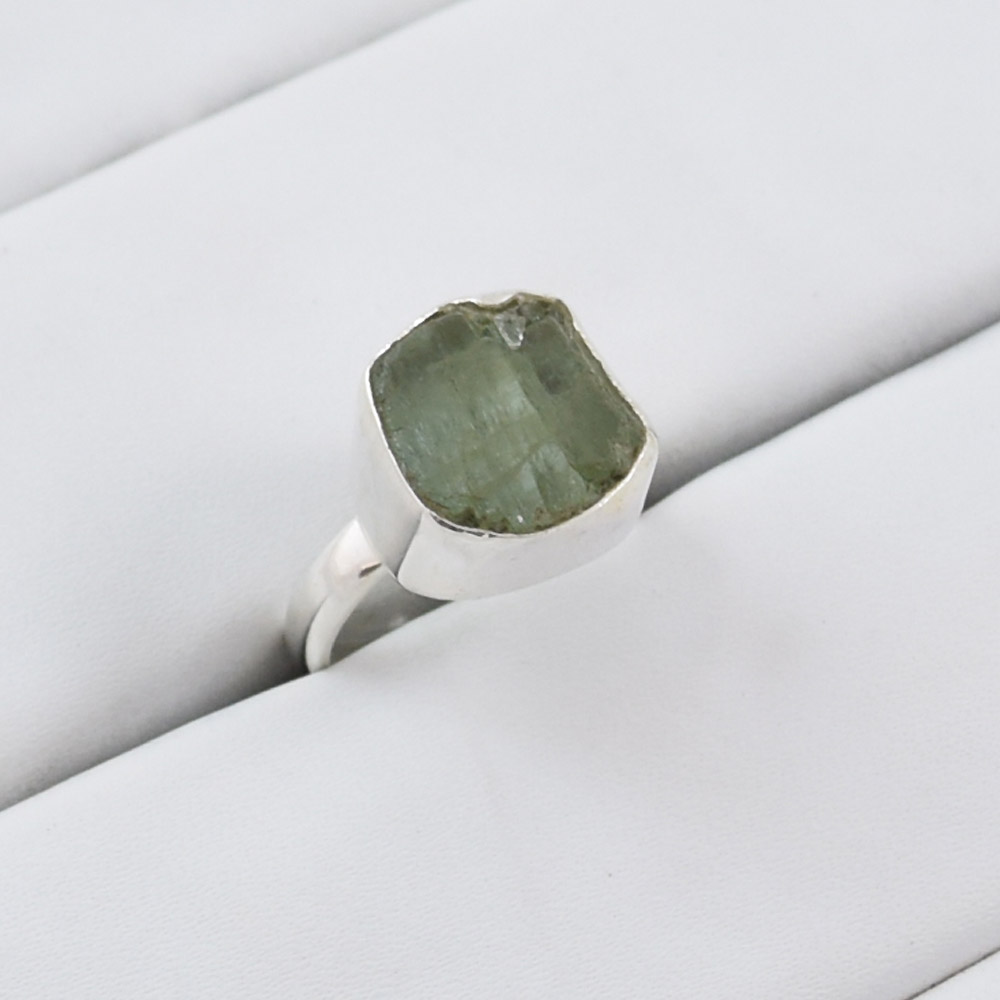 World Wide Famous Silver Jewelry Rough Aquamarine Ring Exporter