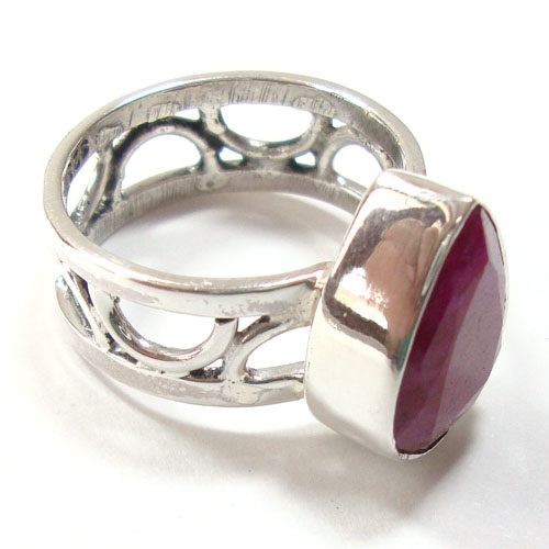 Natural Gemstone Ruby Ring 925 Silver ring Manufacturer
