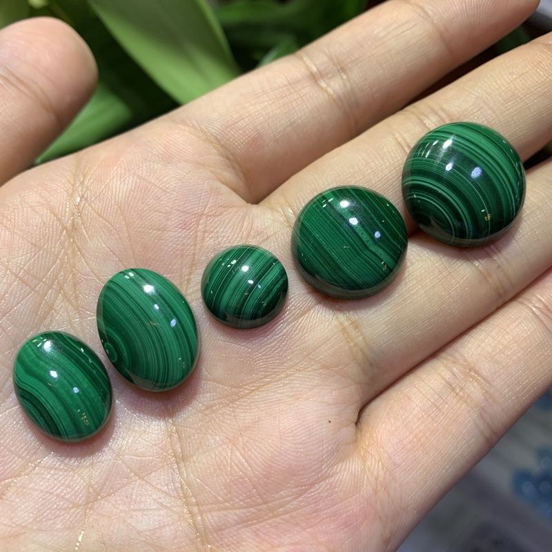 Natural Malachite Round Cabochon, Gemstone Cabochons Exporter