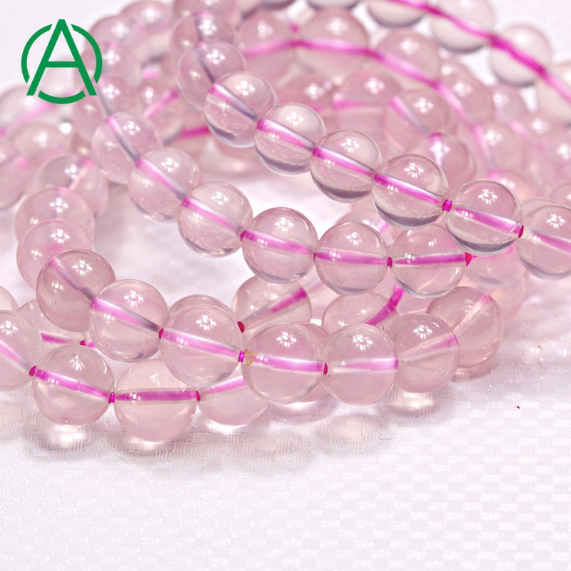 Rose Quartz Bracelet Natural Gemstone Rose Quartz Beaded Bracelet Supplier