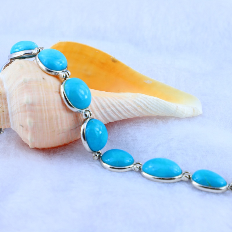925 Sterling Silver Jewelry Turquoise Bracelet Supplier