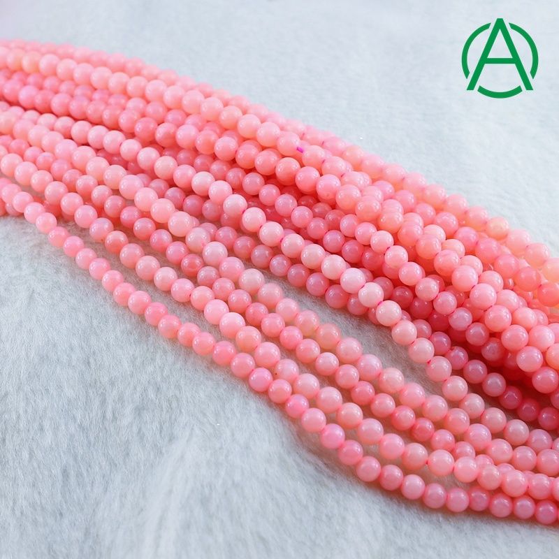 Pink Opal Natural Gemstone Loose Beads Exporter