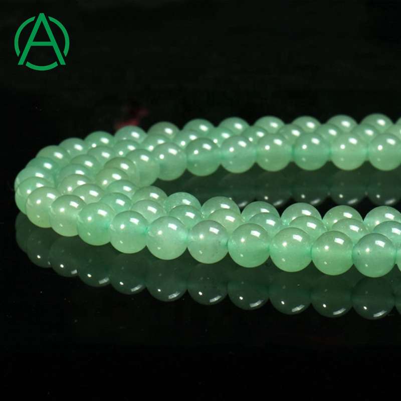 Round Green Aventurine Natural Gemstone Loose Beads Supplier