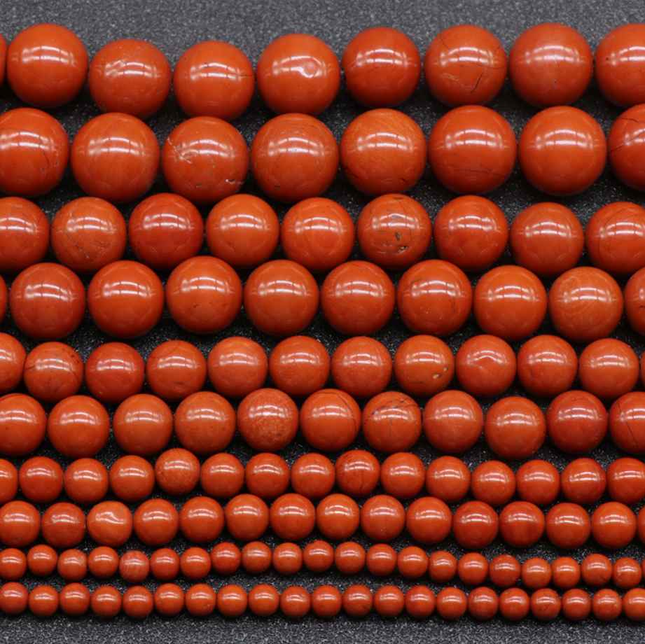 Round South Africa Red Jasper Stone Loose Beads Supplier