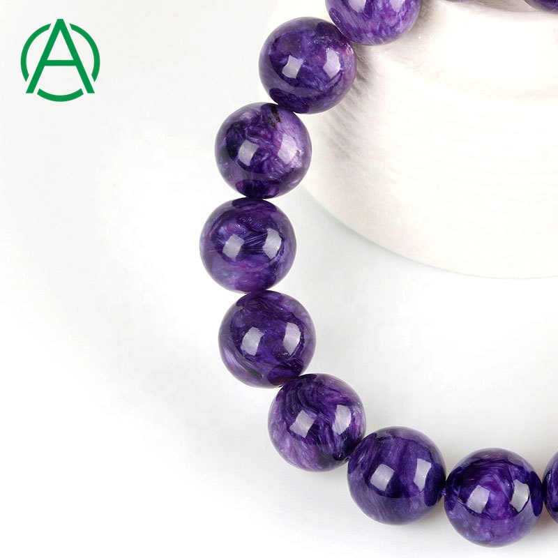 High quality natural charoite beaded bracelet Supplier