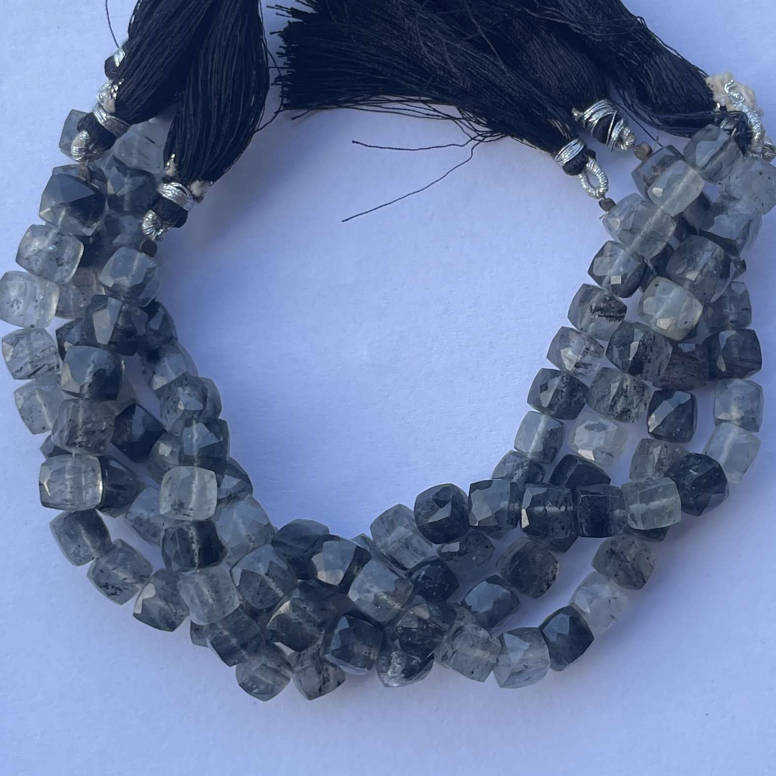 Natural Black Rutile Faceted Box Gemstone Trending Beads Strand Manufaturer