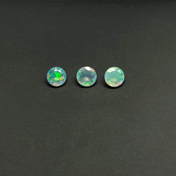 Natural Ethiopian Welo Opal Faceted Round Loose Gemstone exporter