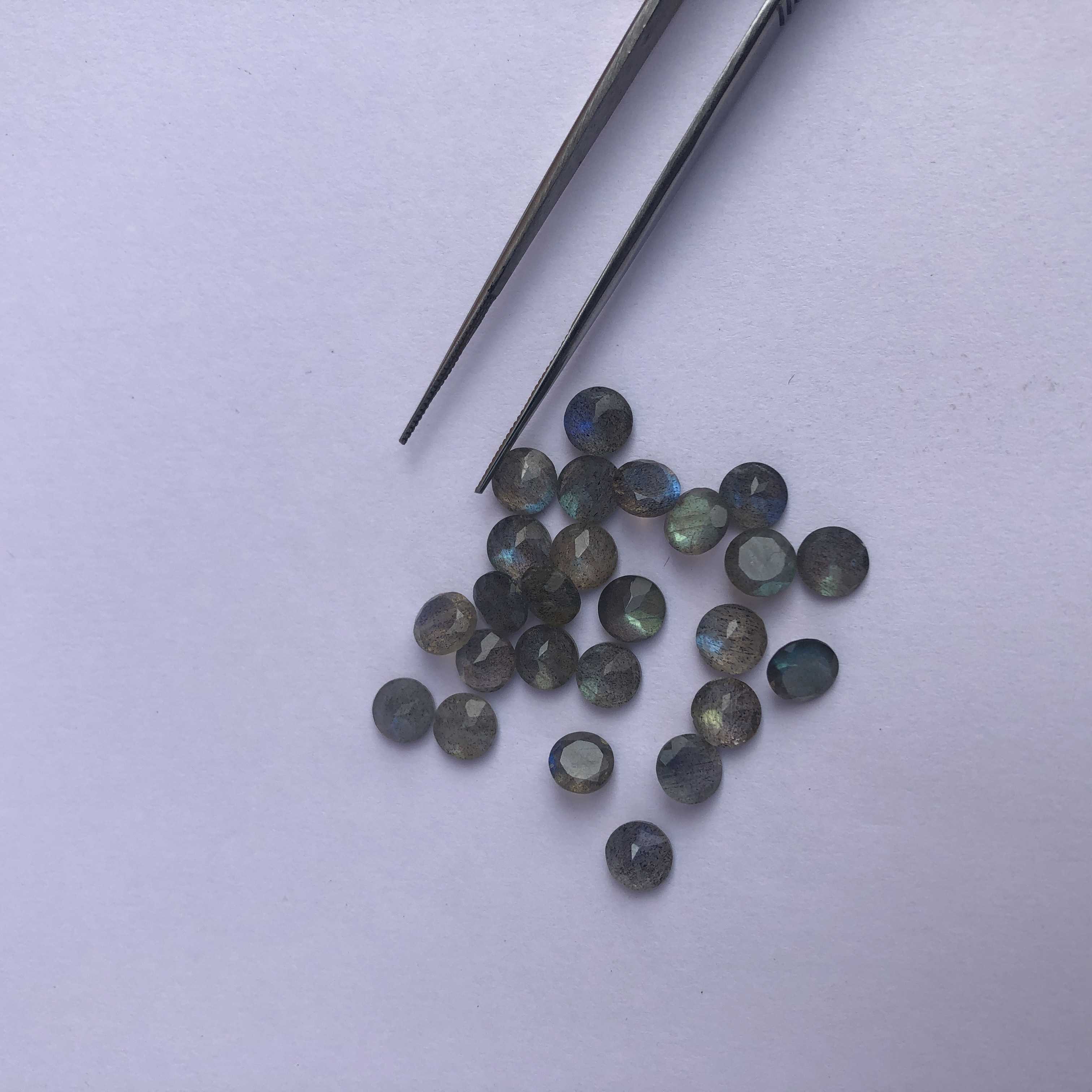 Natural Labradorite Stone Faceted Round  Loose Calibrated manufacturer