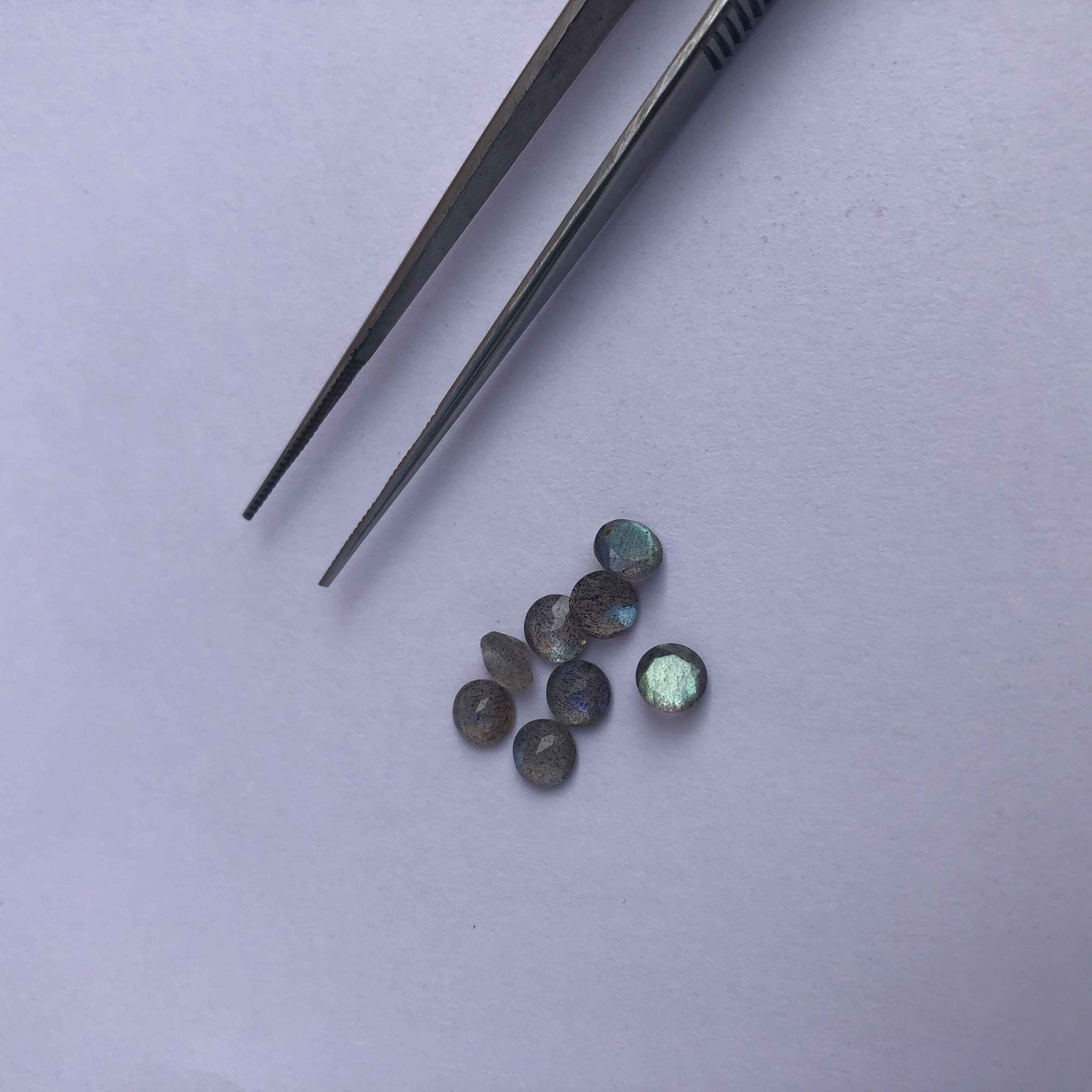 Natural Labradorite Faceted Round  Loose Gemstone Supplier