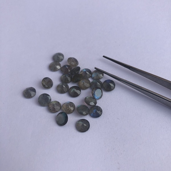 Natural Labradorite Faceted Round  Loose Gemstone Supplier