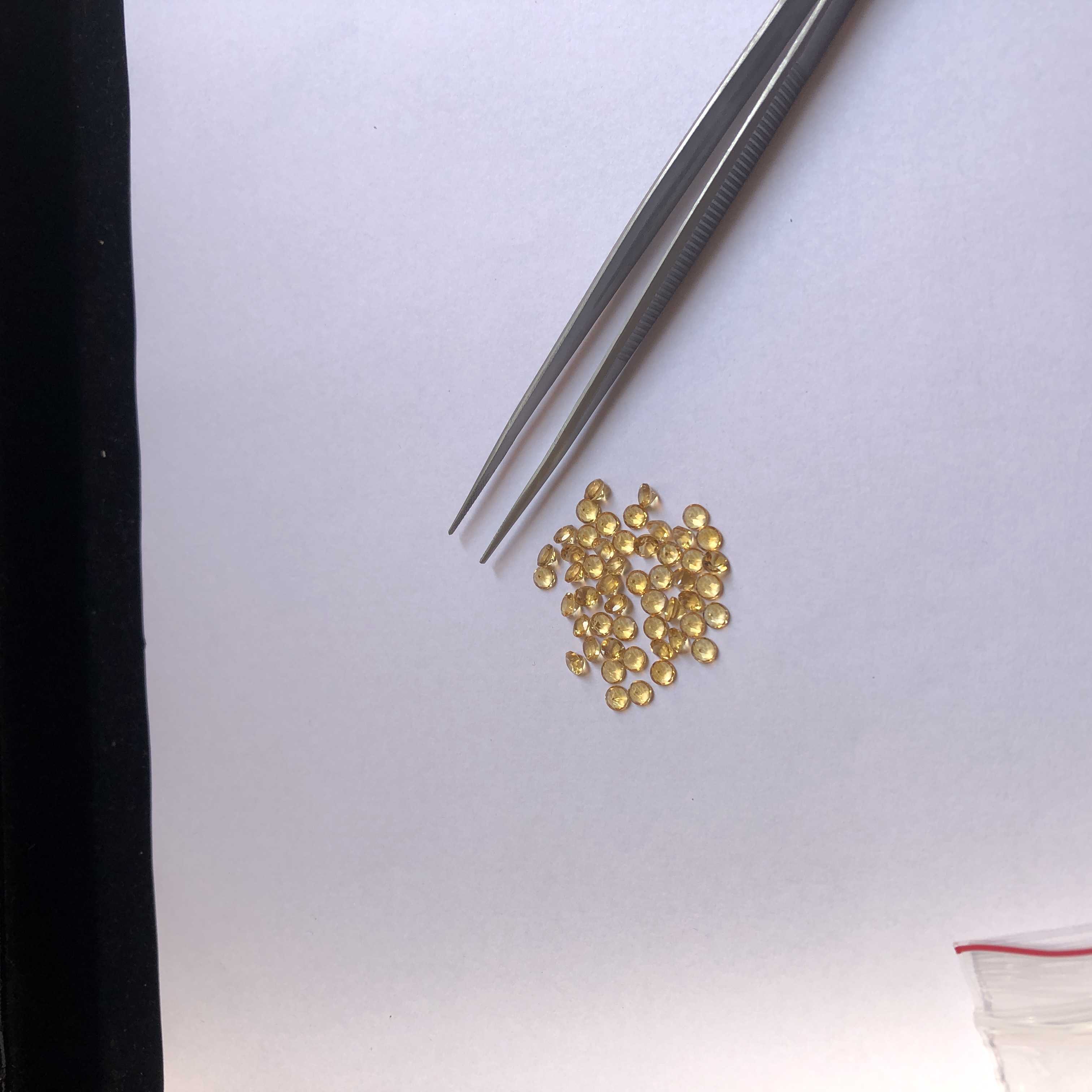 Natural Citrine Faceted Round Cut Gemstones manufacturer