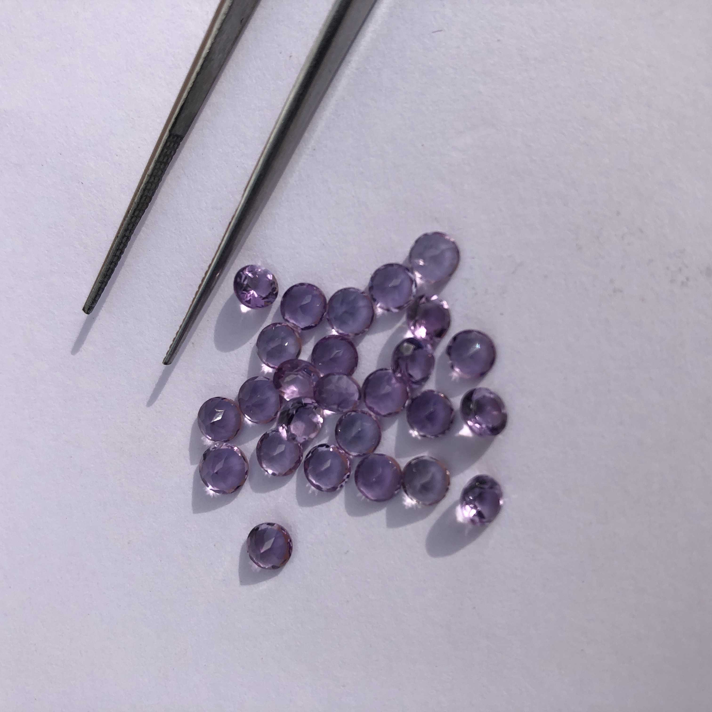 Amethyst Stone Faceted Round Cut Loose Gemstone manufacturer