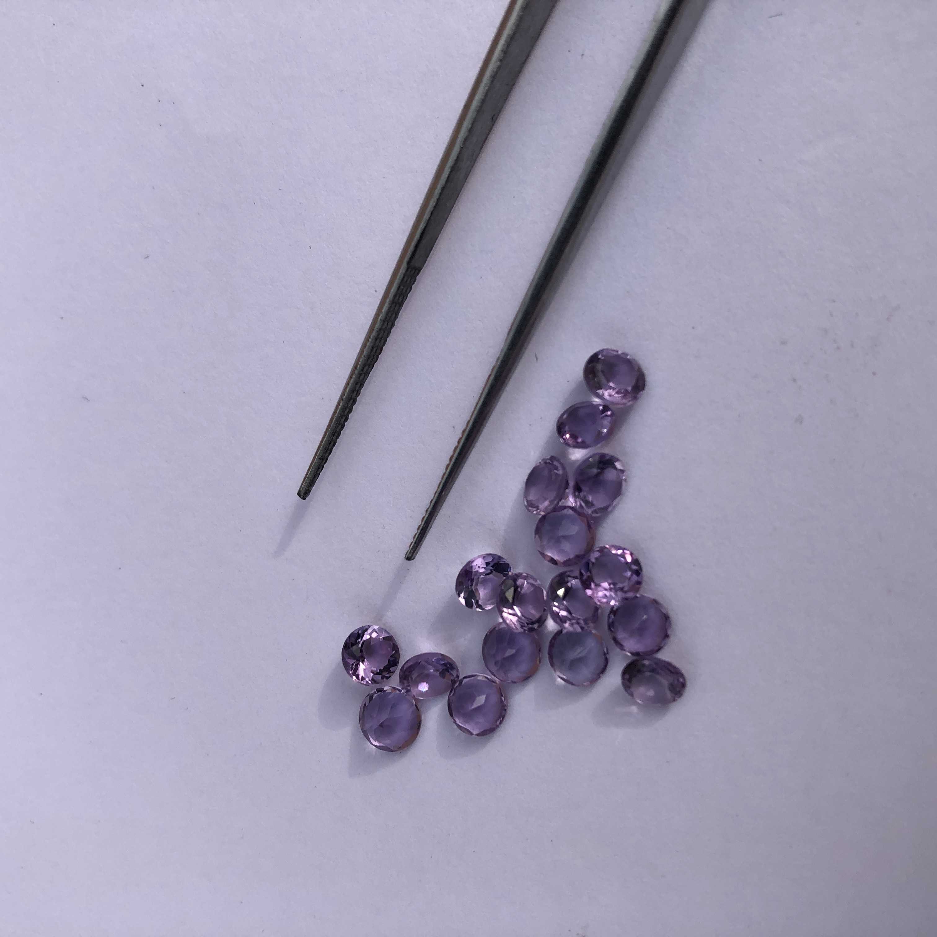Amethyst Stone Faceted Round Cut Loose Gemstone manufacturer
