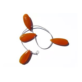 Orange Chalcedony Faceted Elougated Pear Supplier