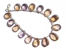 Ametrine Faceted Pear Supplier