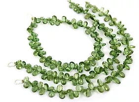 Green Apatite Faceted Pear Supplier