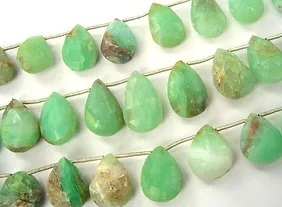 Natural Peruvian Blue Opal Faceted Pear Exporter