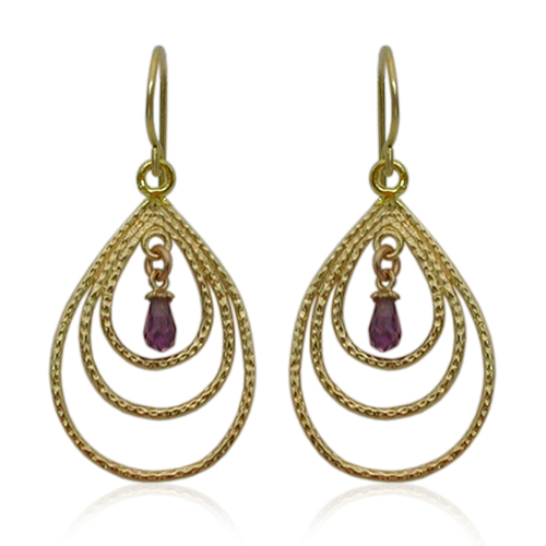 Silver jewelry charm earring with stone gold plated jewelry Exporter