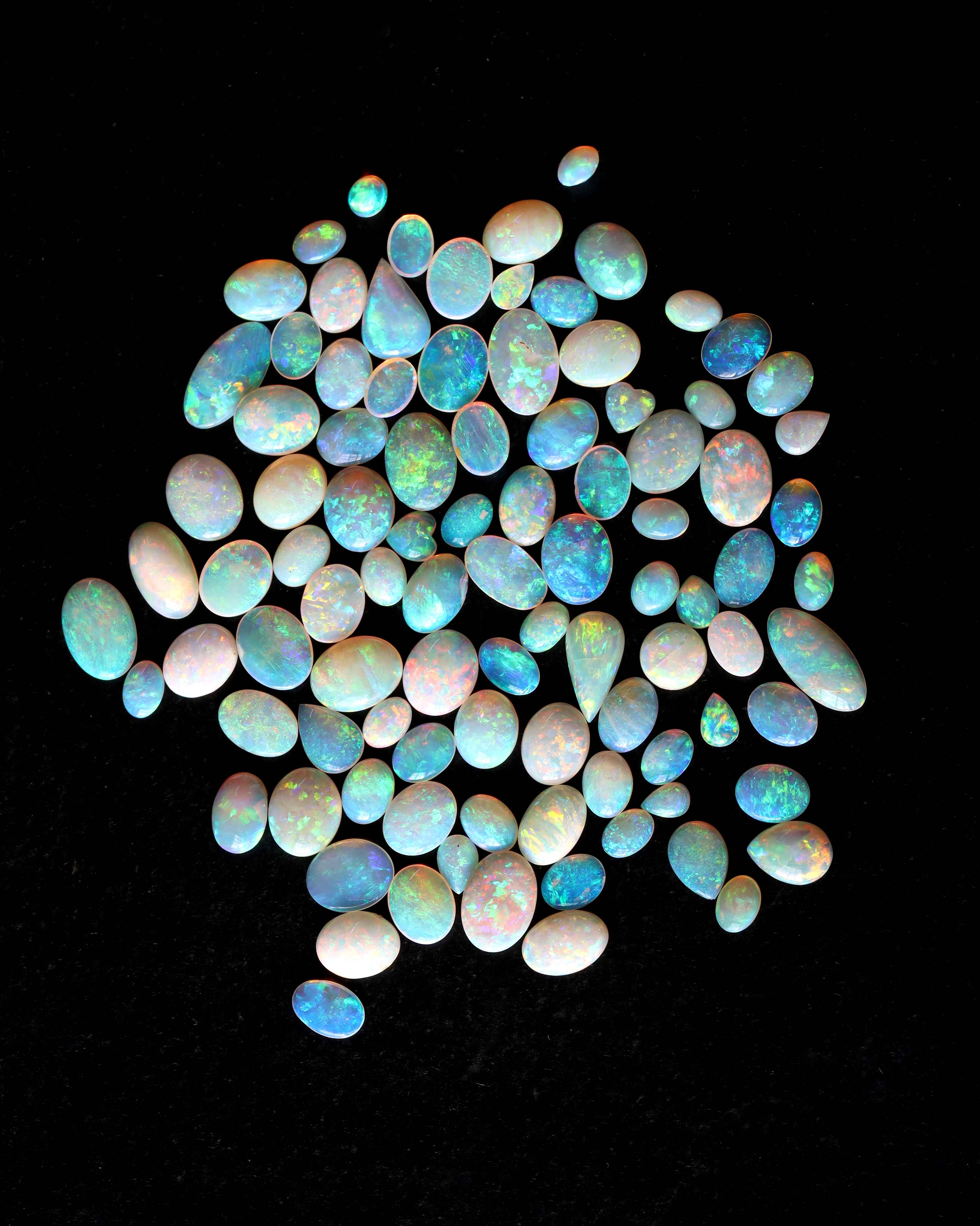 Natural Australian Opal Pear Cut High Grade Loose Gemstone Suppliers