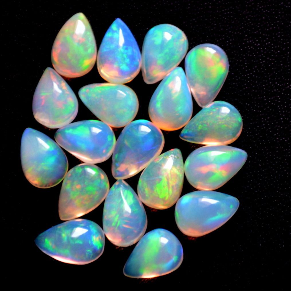 Natural Australian Opal Pear Cut High Grade Loose Gemstone Suppliers