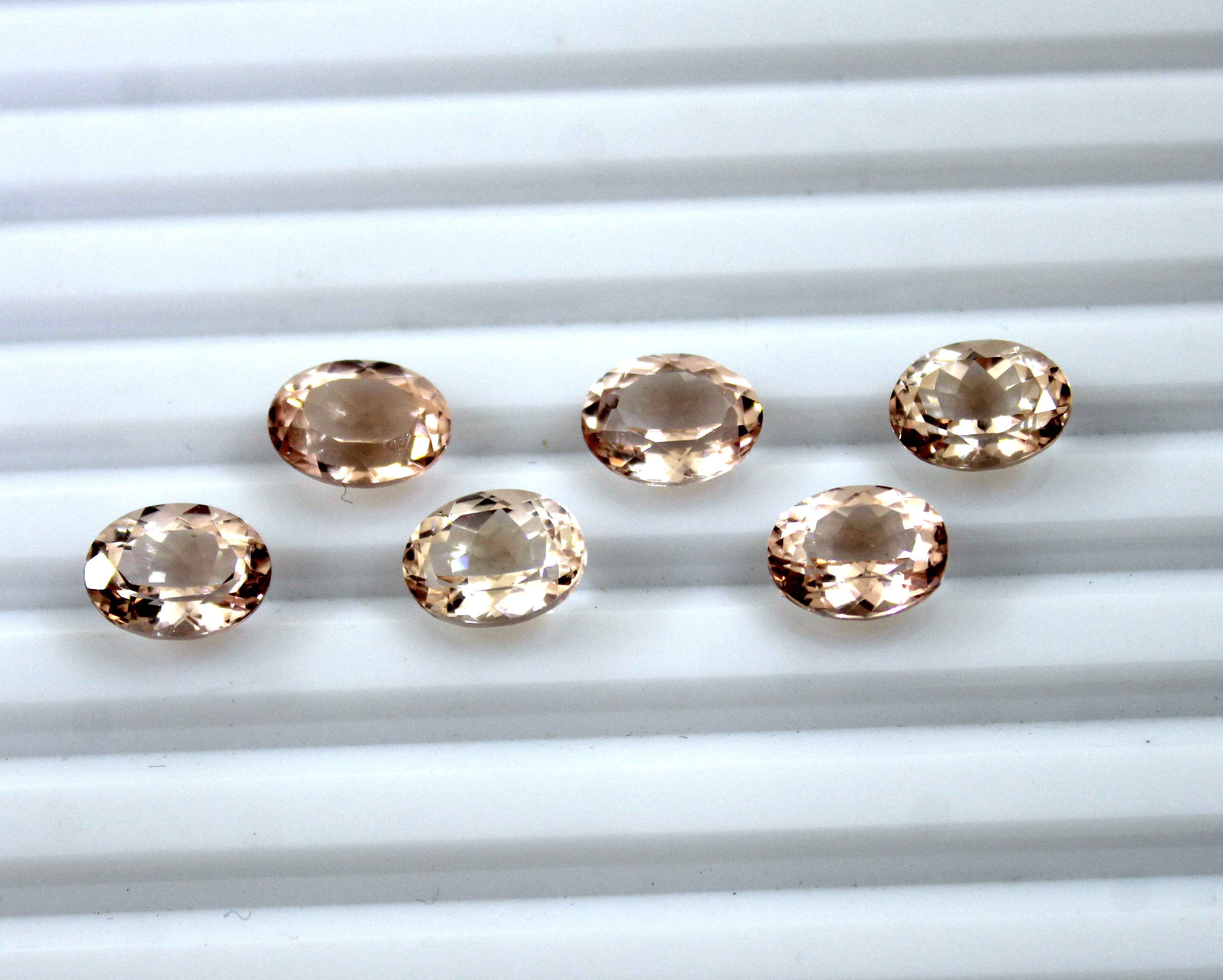 3x5 mm Natural Morganite Oval Shaped High Quality Loose Gemstone Exporter