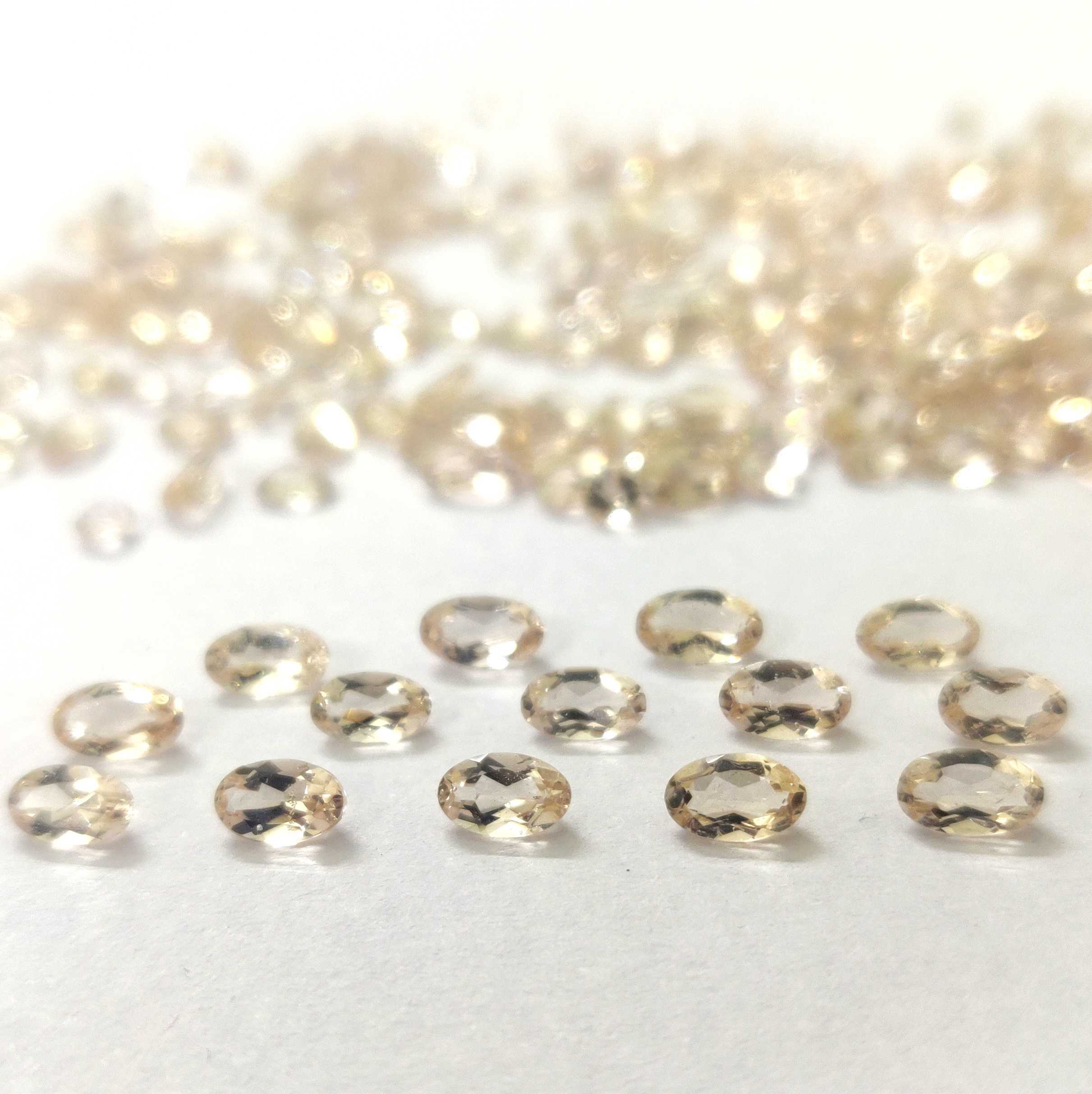 3x5 mm Natural Peach Morganite Pear Cut Loose Gemstone Exporter
