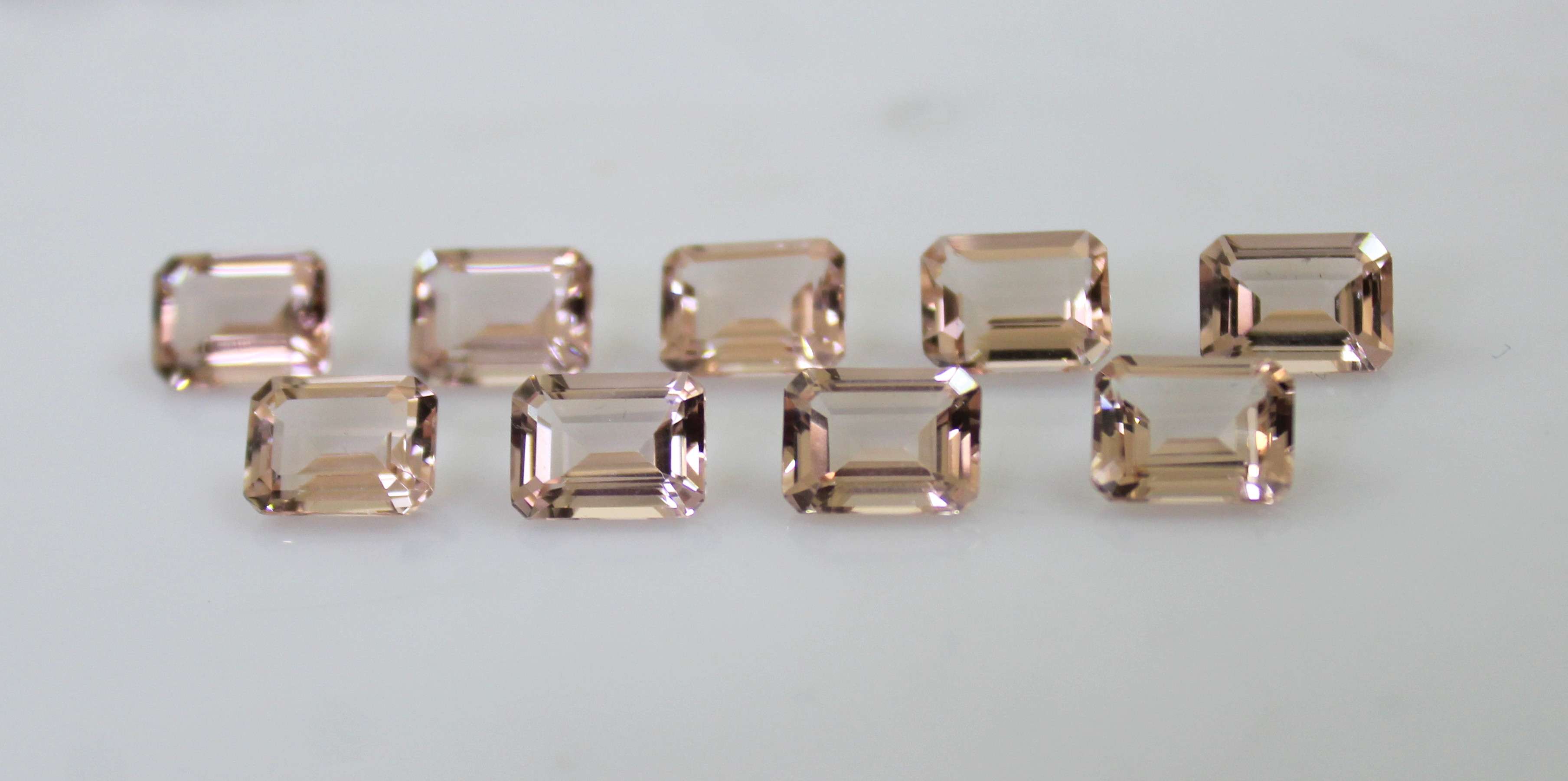 Natural Morganite Octagon Shaped High Quality Loose Gemstone Exporter