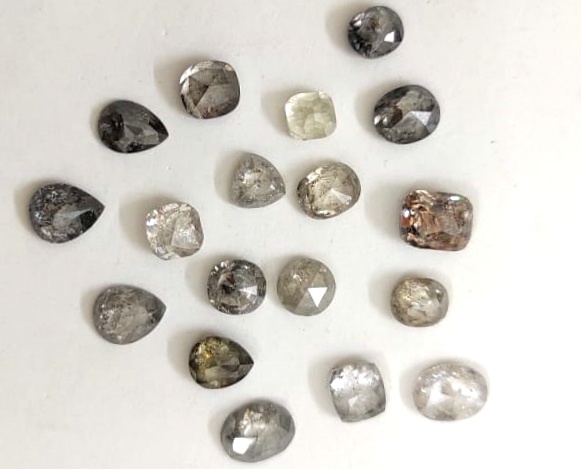 Salt And Pepper Fancy Cut Diamond Top Quality Loose Diamond Exporter