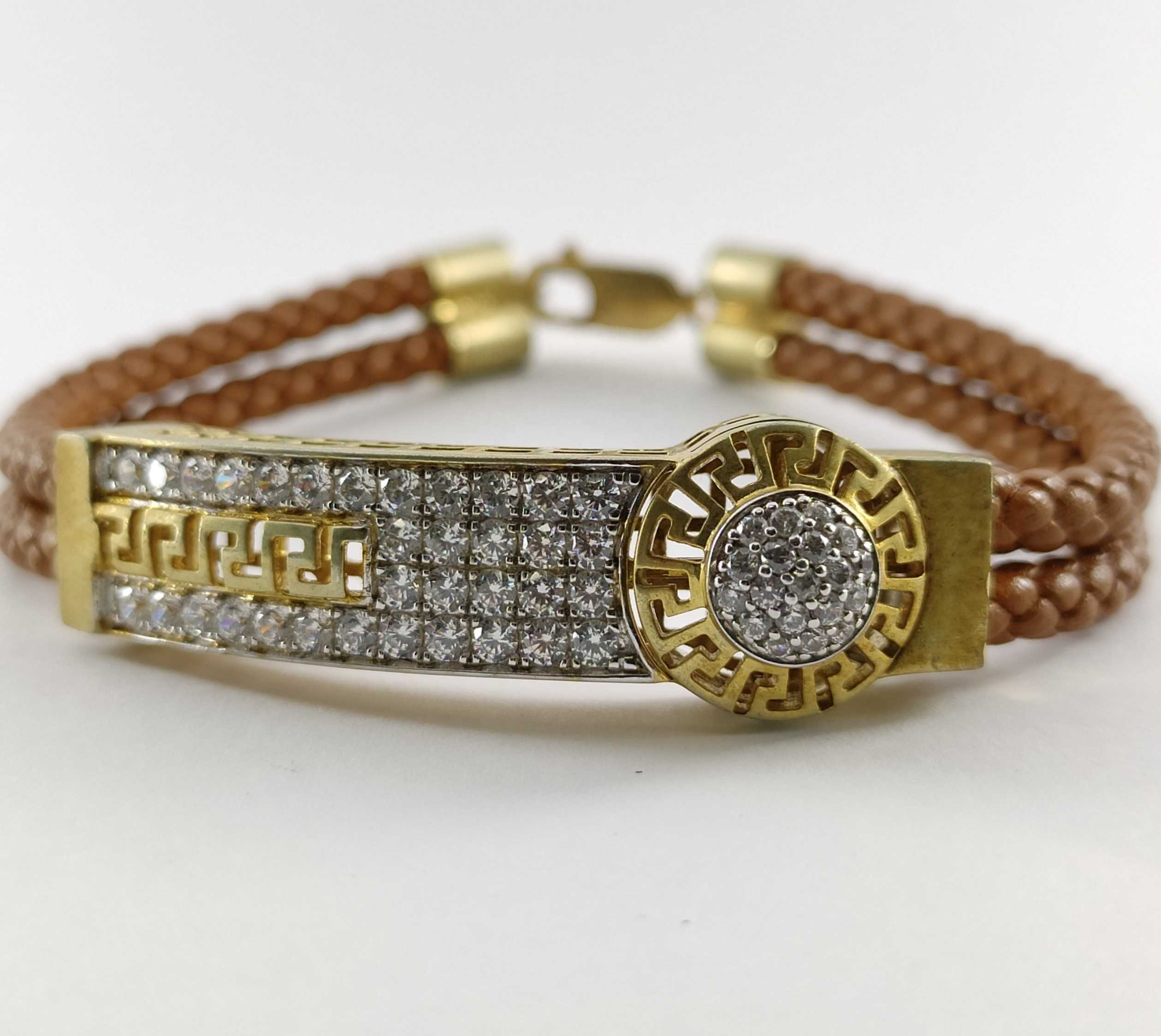 VVS brand Jewelry High Quality pure Gold jewelry Lather Bracelet Exporter