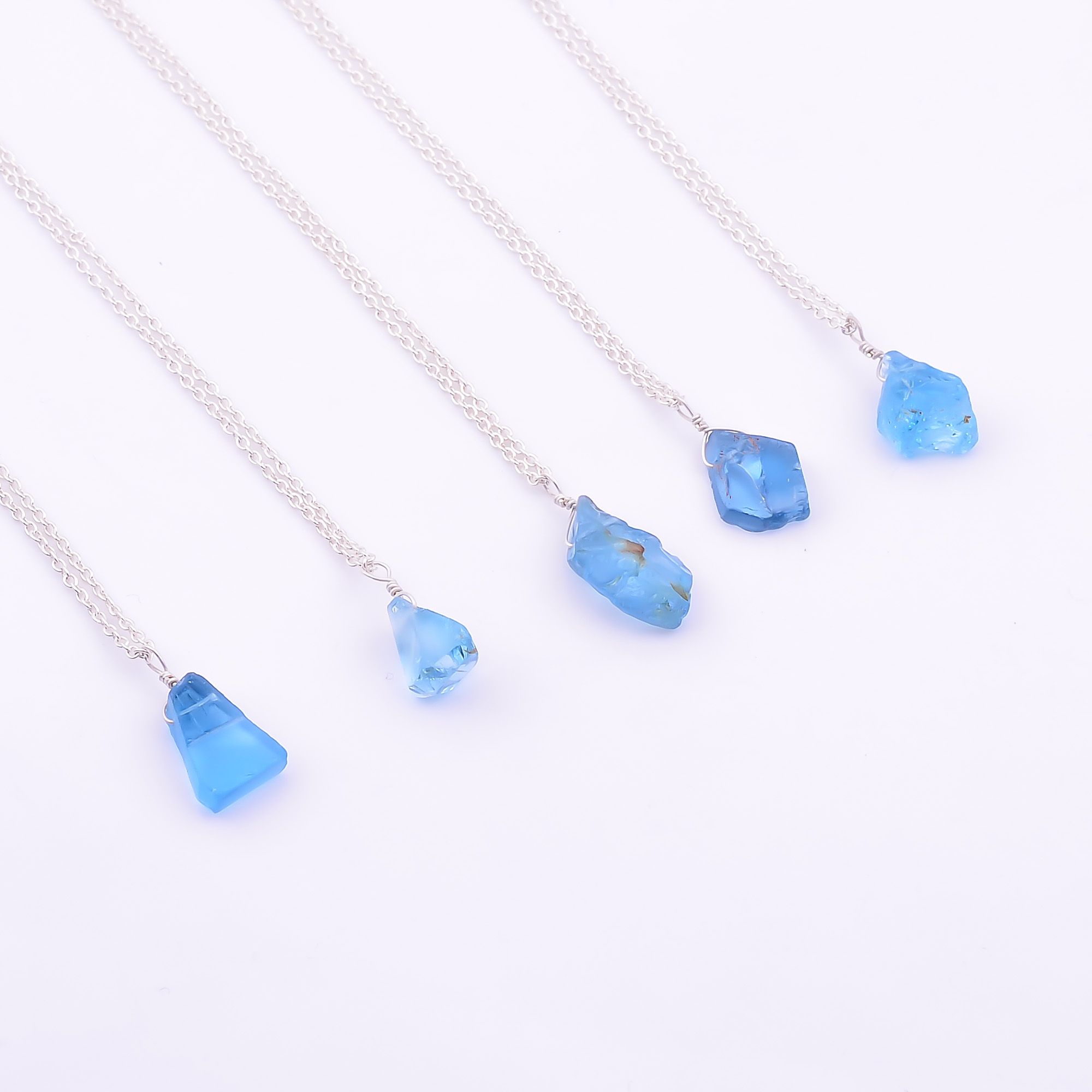 925 Sterling Silver Sky Blue Topaz Pendant Necklace Exporter