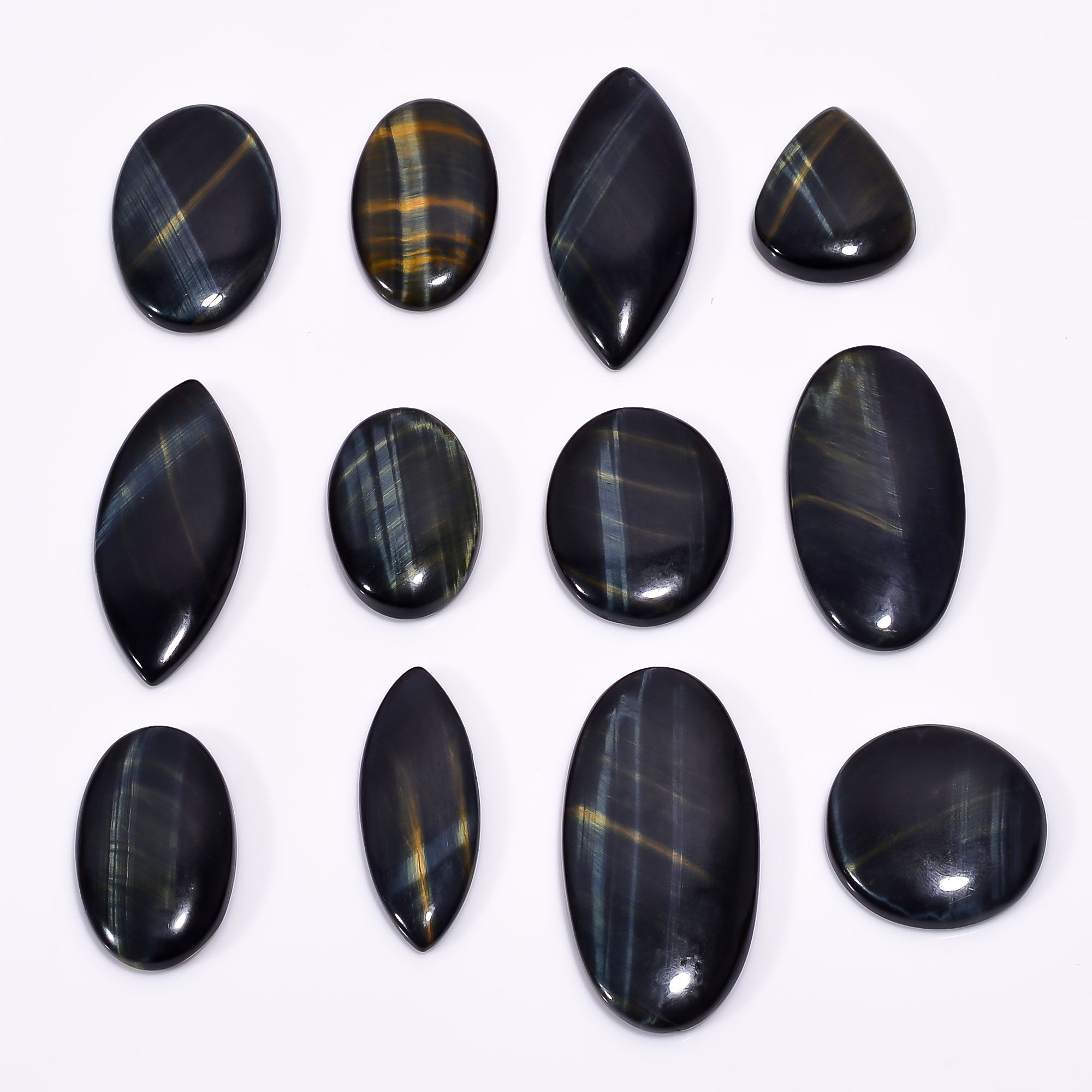 Natural Black Tiger Eye Gemstone Cabochon Designer Manufacturer