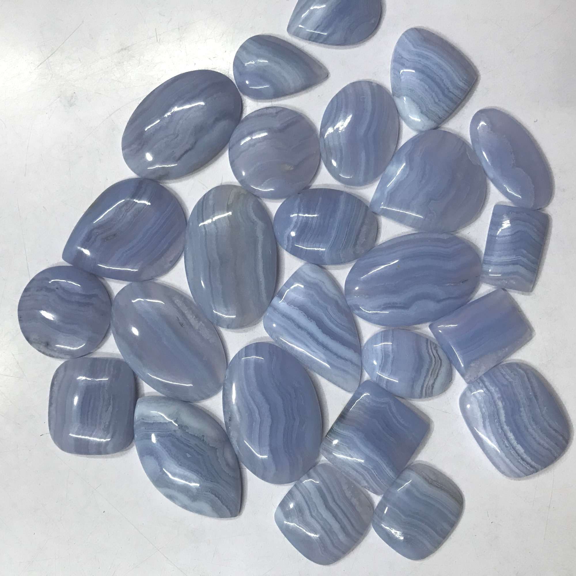 Natural Blue Lace Agate Cabochon Gemstone Manufacturer