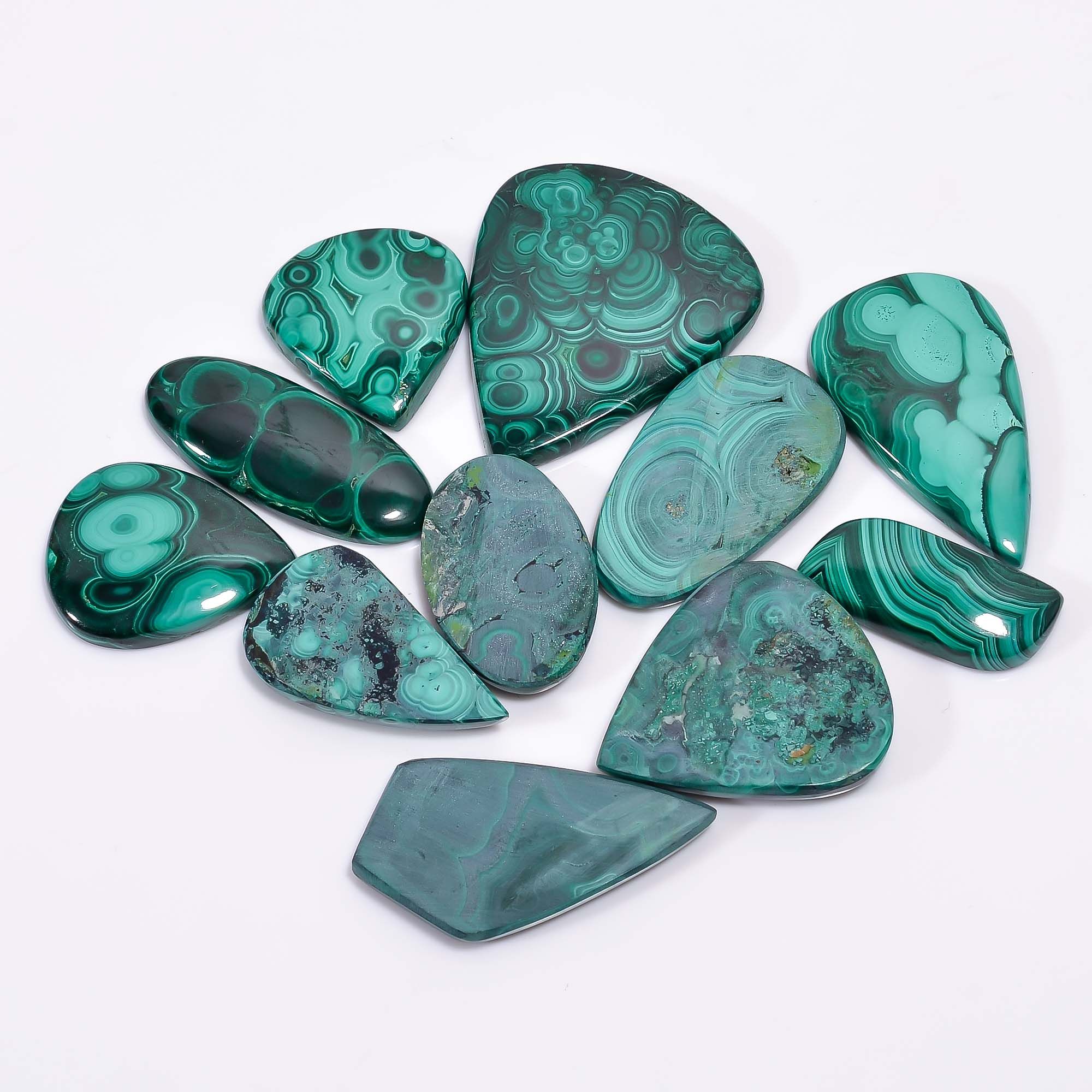 Wholesale Designer Natural Malachite Gemstone Cabochons