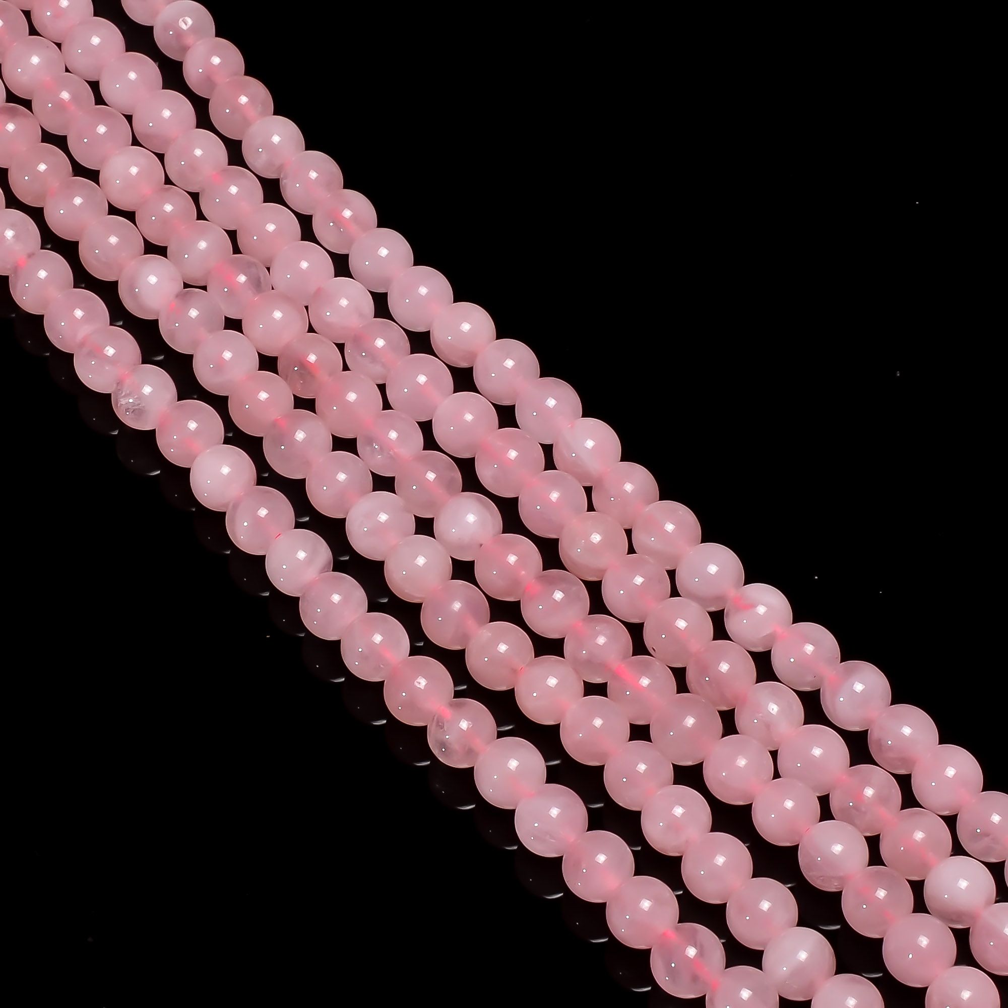 Natural Rose Quartz Beads Gemstone Strands Full 15'' Supplier
