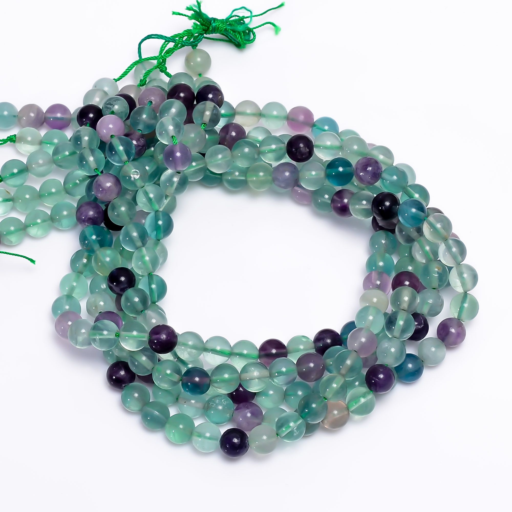 Natural Fluorite Beads Gemstone Natural Fluorite Beads Full 15" Strands Supplier