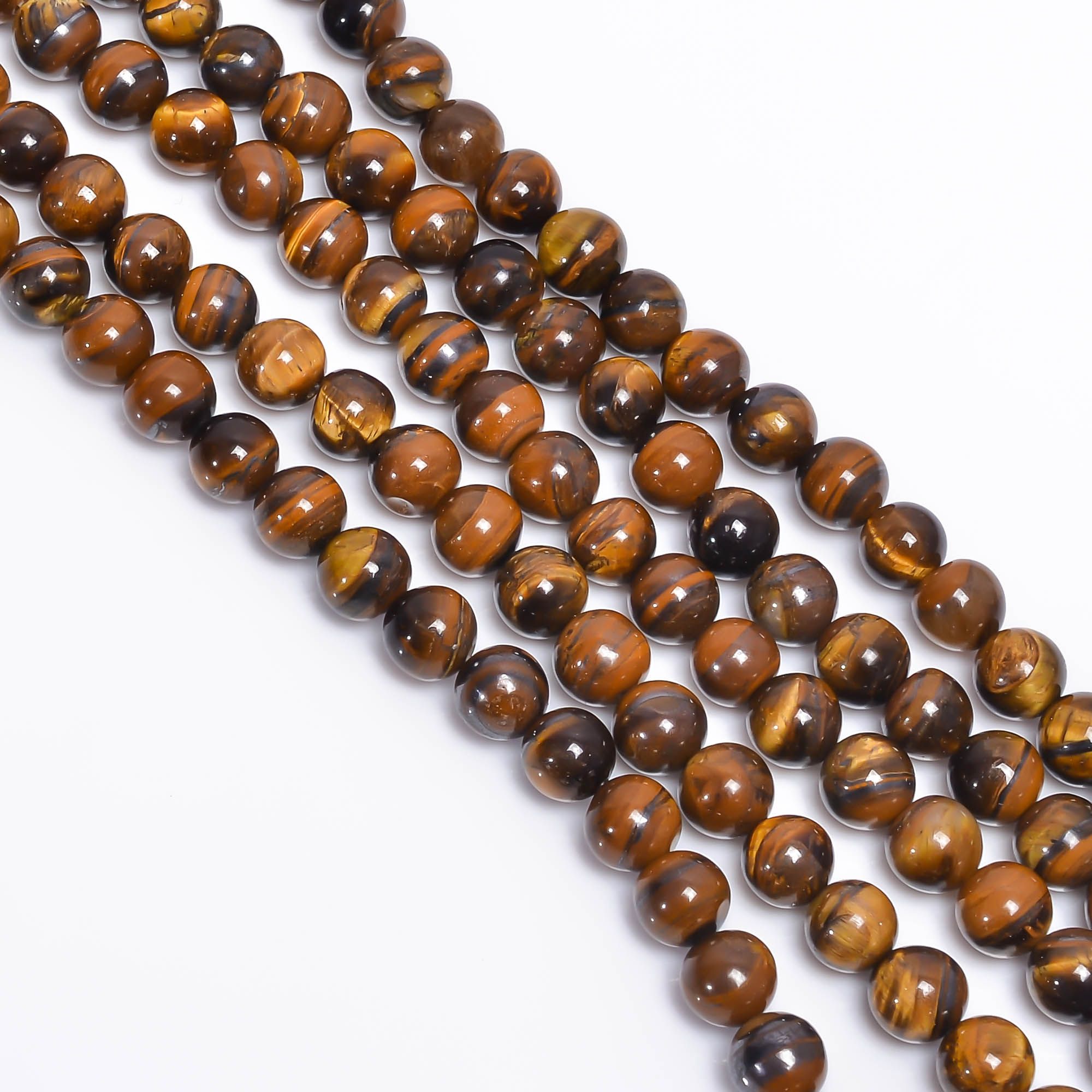 Tiger Eye Beads Gemstone Natural Tiger Eye Beads Full 15" Strands Supplier