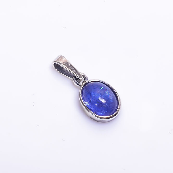 Natural Tanzanite Pendant Necklace 925 Sterling Silver Jewelry Supplier
